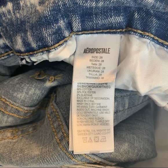 AEROPOSTALE Destroyed Stretch Cut-Off Shorts 28 - Picture 8 of 11